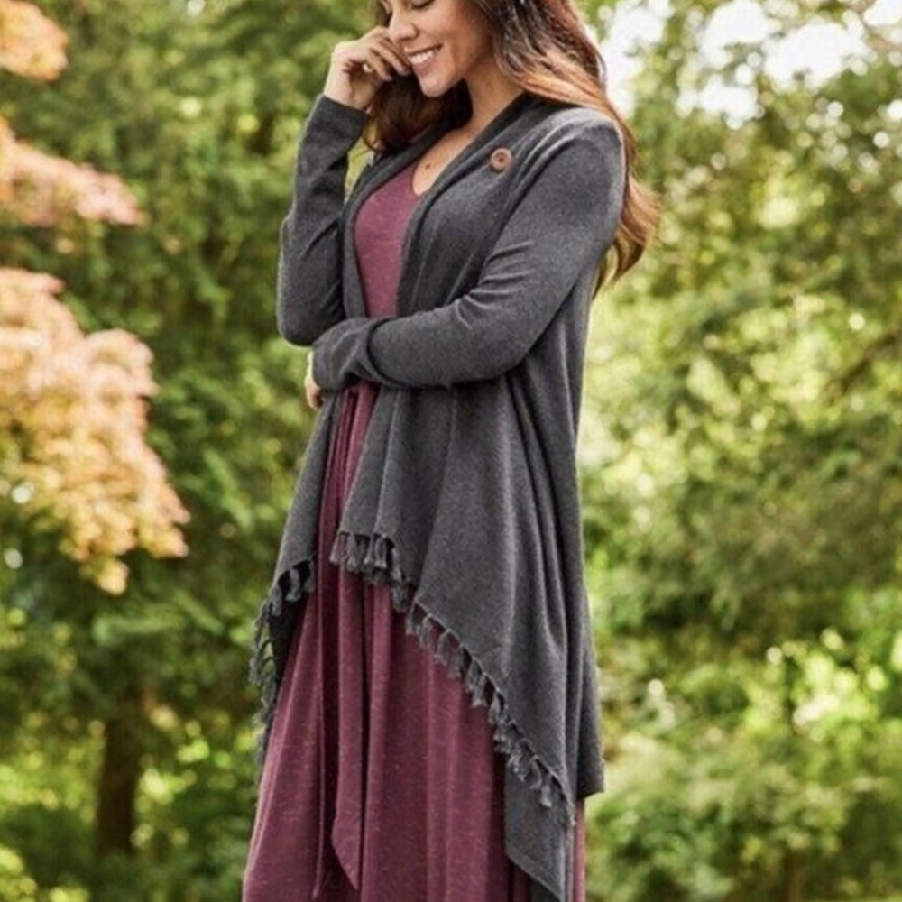 Comfy Matilda Jane duster boho Gray Medium